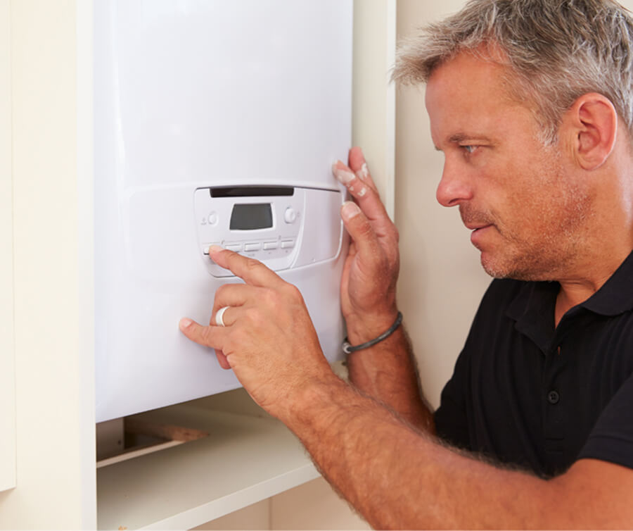 Unvented hot water cylinder installation